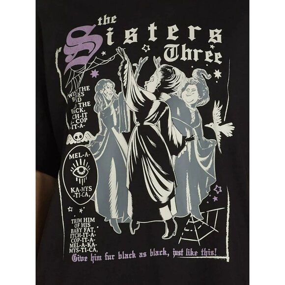 Disney Hocus Pocus Sanderson Sisters Womens Graphic T Shirt - Picture 4 of 9